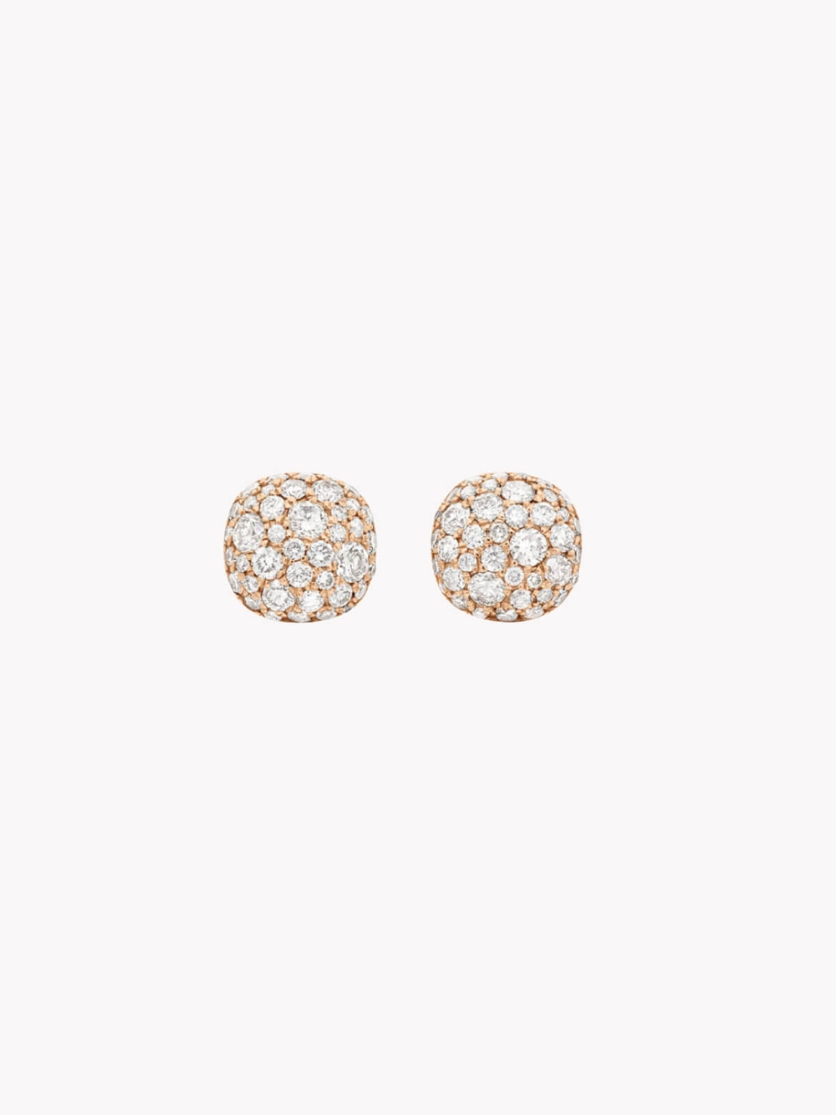 Louise Row featuring David Yurman pave cognac diamond cushion earrings on white background