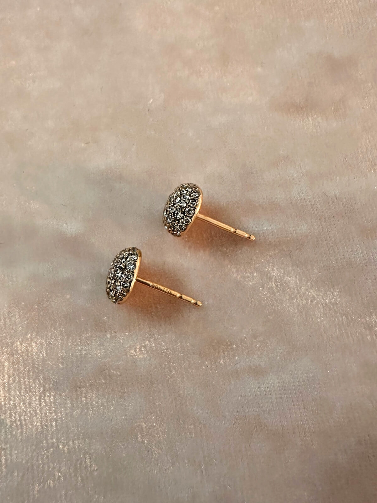 David Yurman Cushion Cognac Diamond Earrings