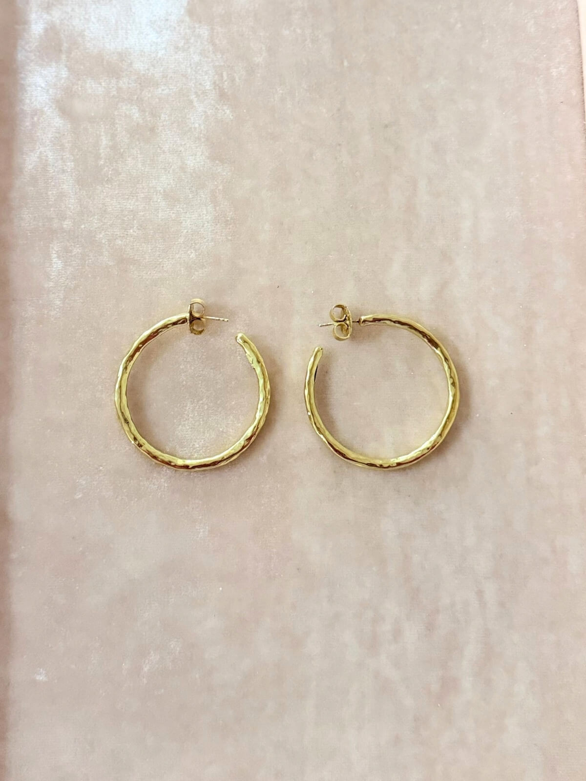 Louise Row featuring Ippolita Gold Hoops Medium Size