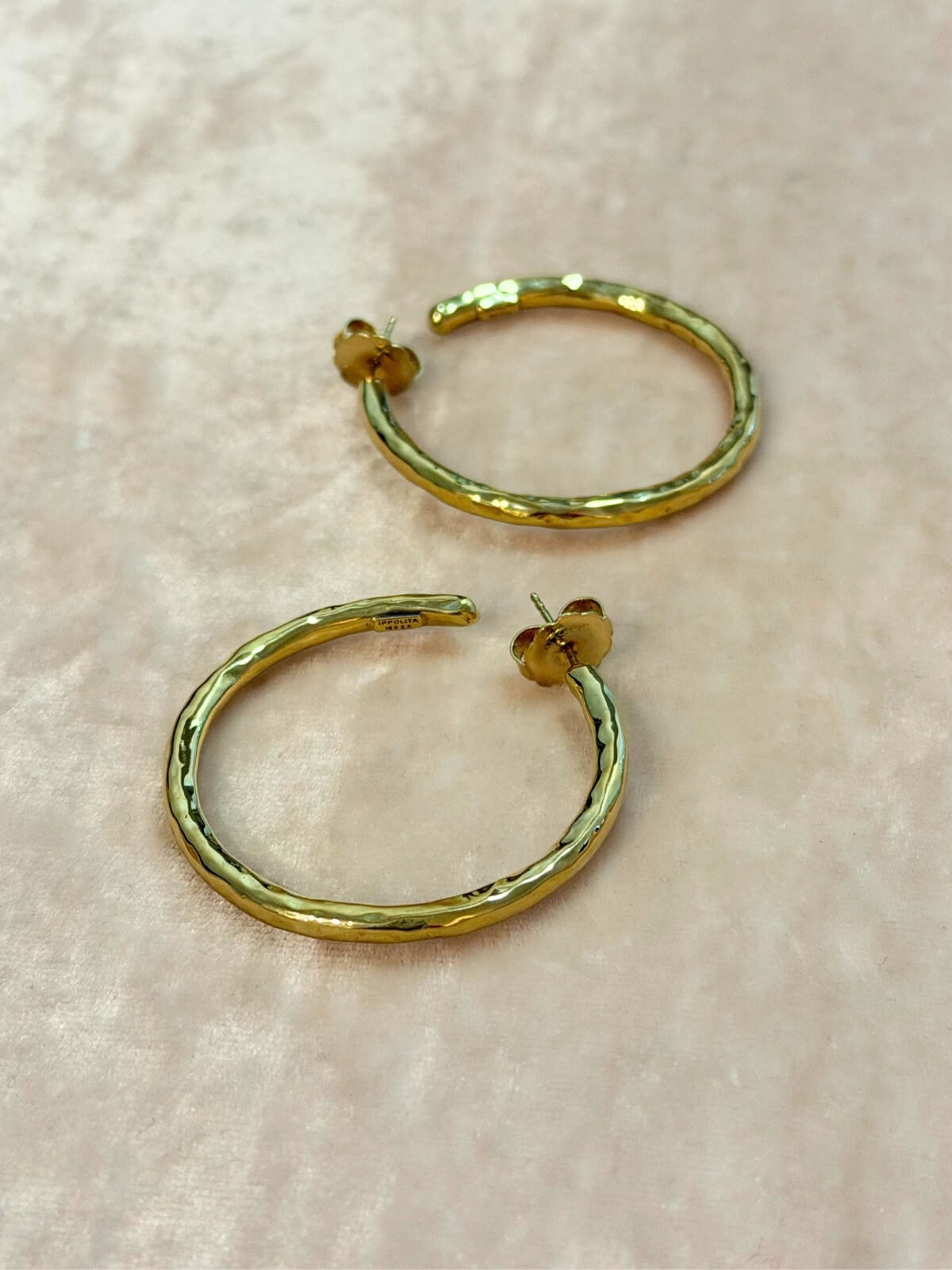 Louise Row featuring Ippolita Gold Hoops Medium Size