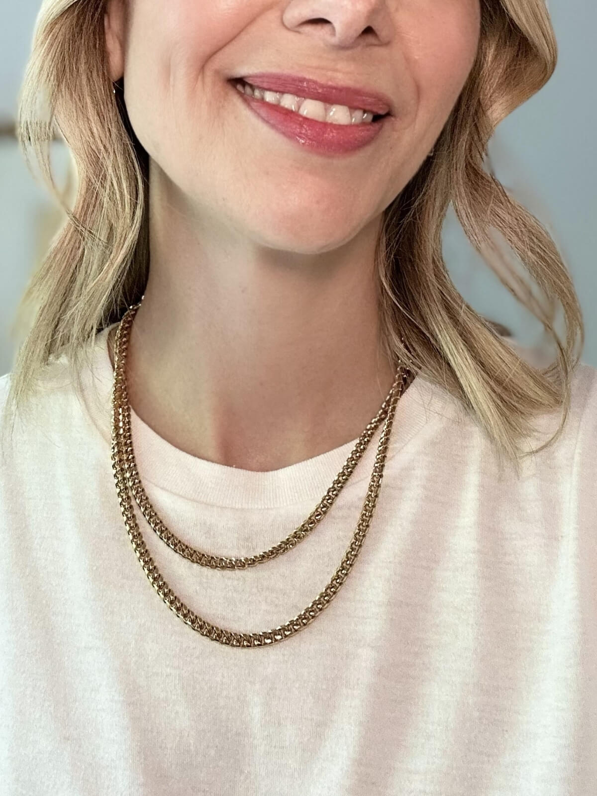 Louise Row featuring Jennifer Fisher
Curb Chain on model