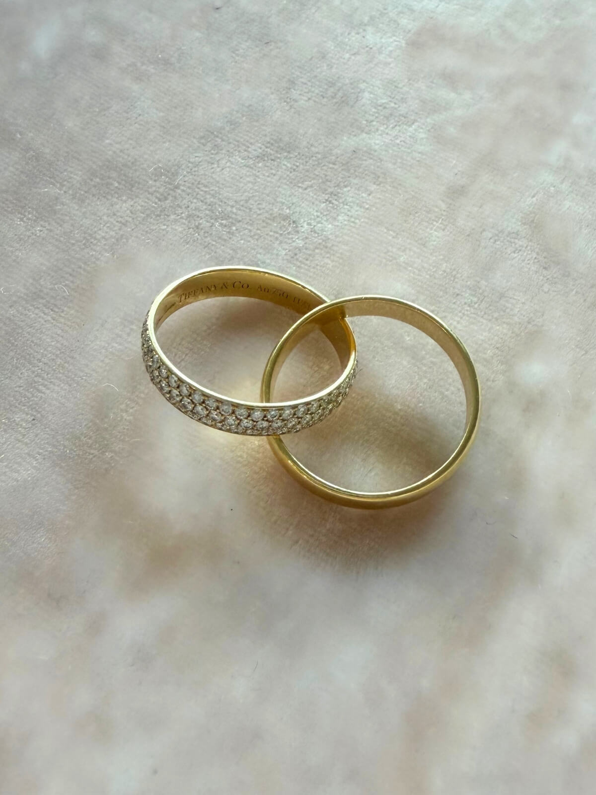 Louise Row featuring TIffany & Co Melody Diamond Ring in box