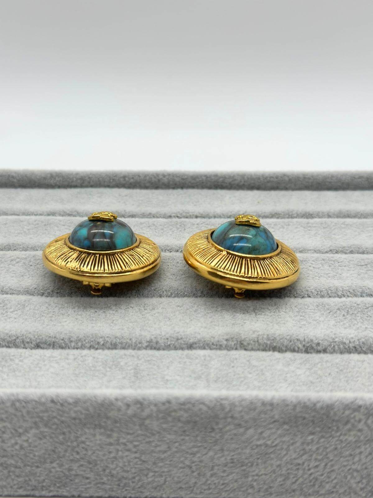Vintage Chanel Turquoise Earrings