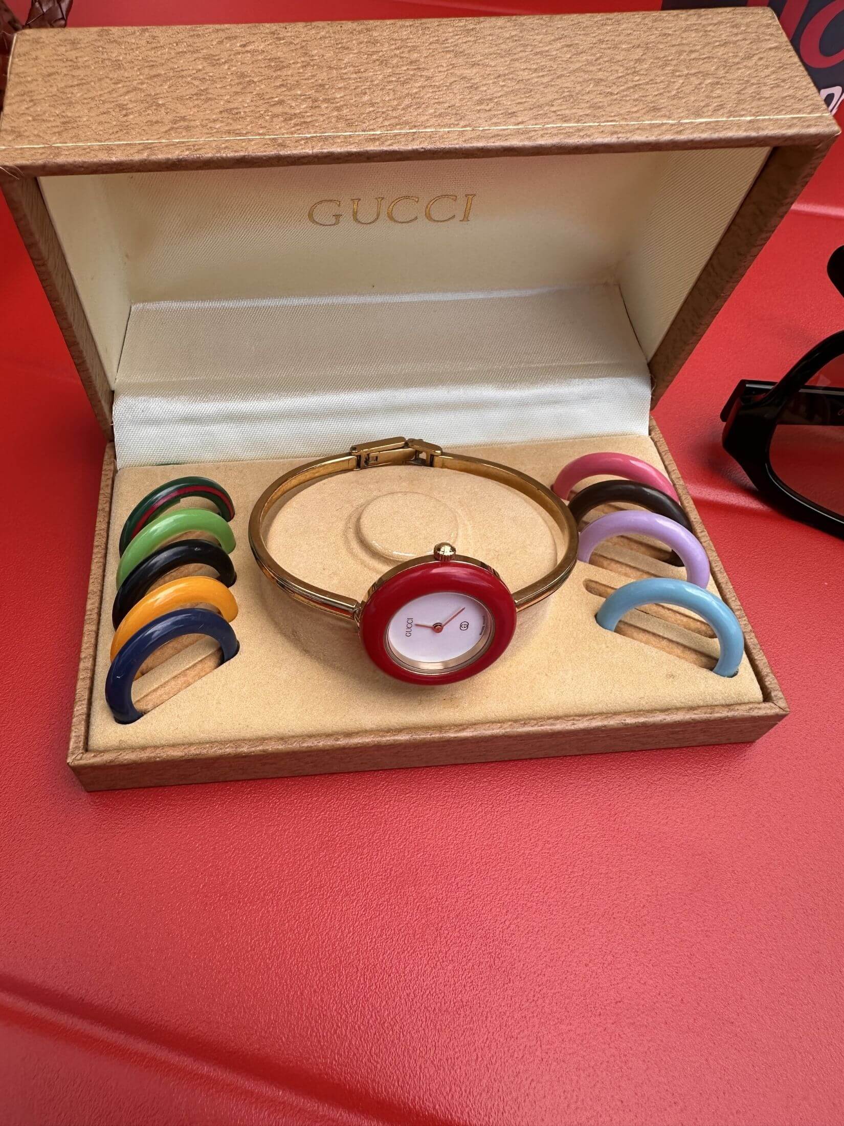 Louise Row Studio featuring Vintage Gucci watch in box