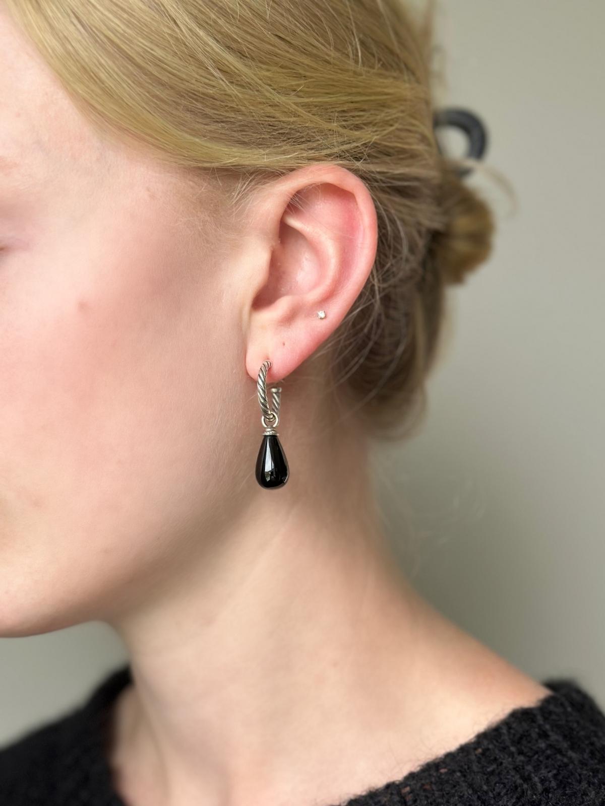 David Yurman Color Classics Black Onyx Earrings