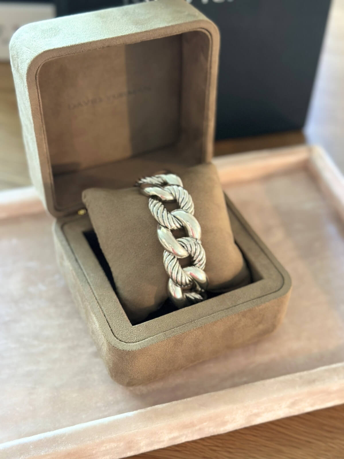 Louise Row featuring David Yurman Belmont Bracelet in box