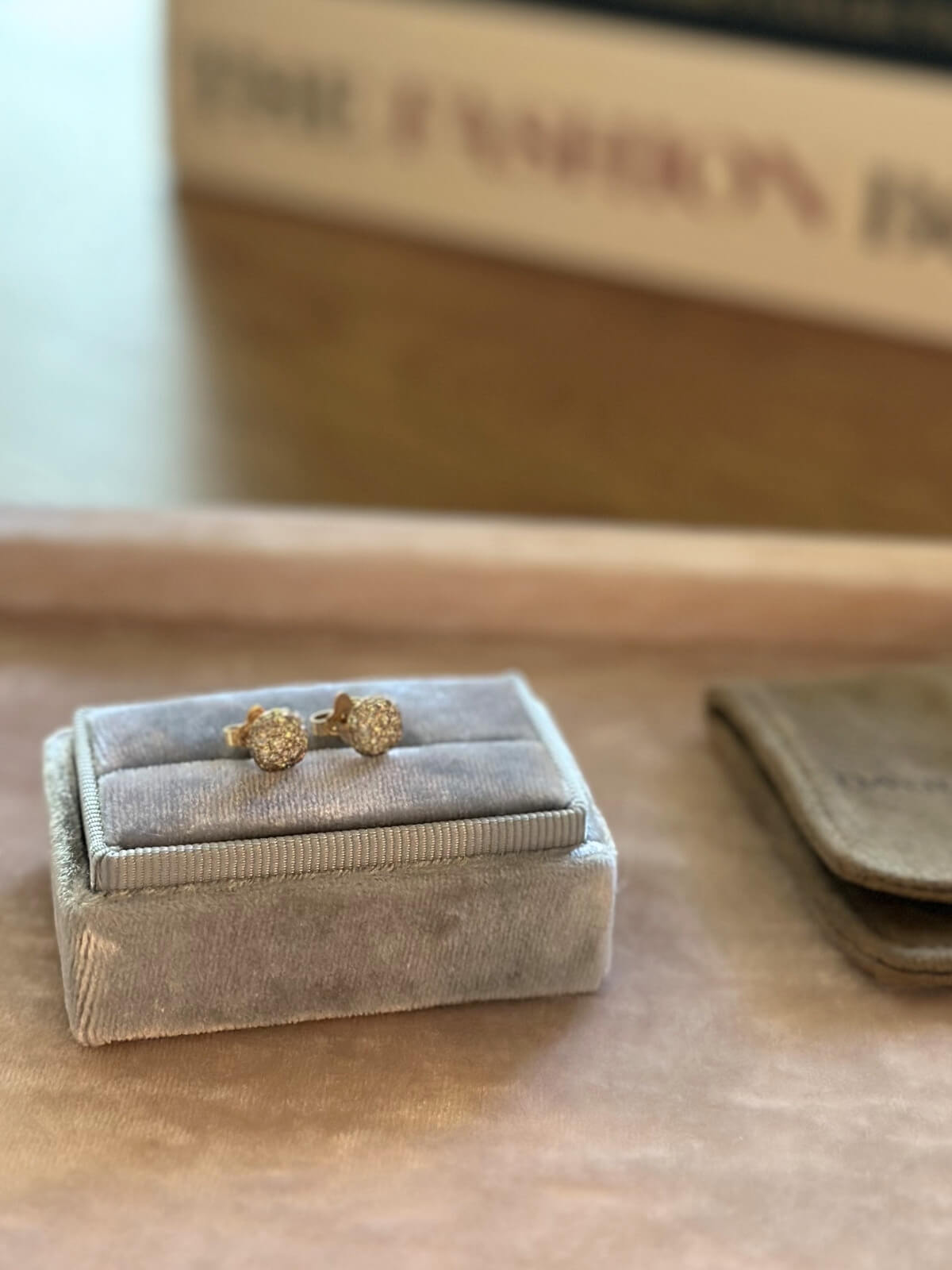 David Yurman Cushion Cognac Diamond Earrings
