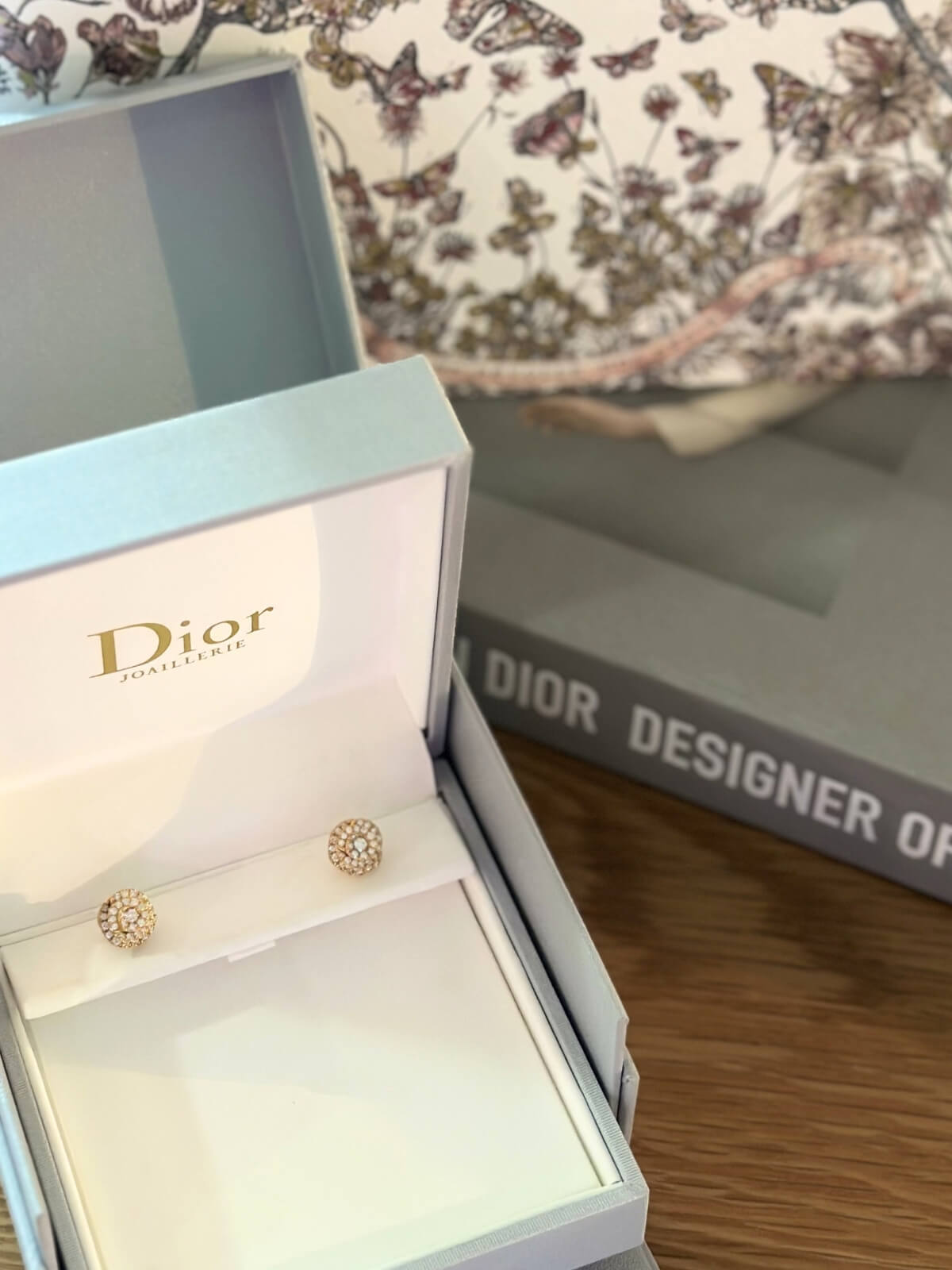 Dior Rose Dior Couture Diamond Earrings