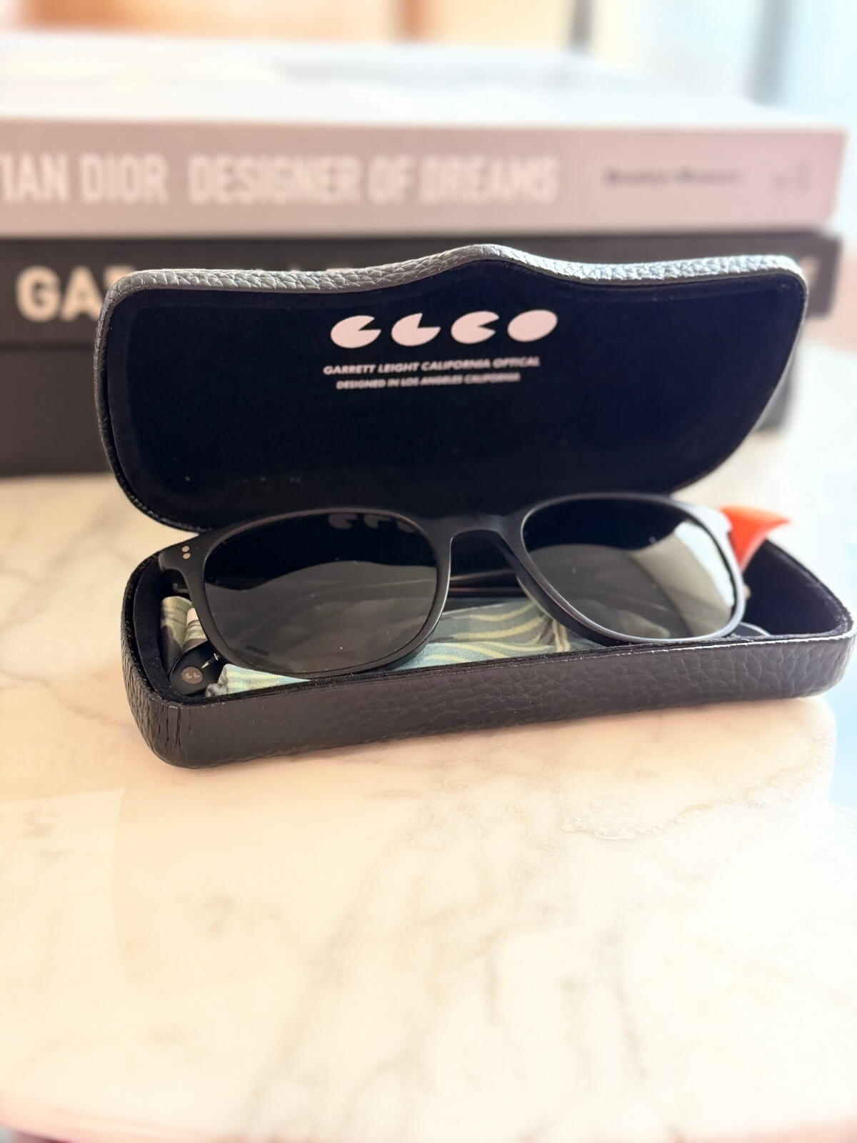 Louise Row featuring Garrett Leight Bentley Sunglasses 