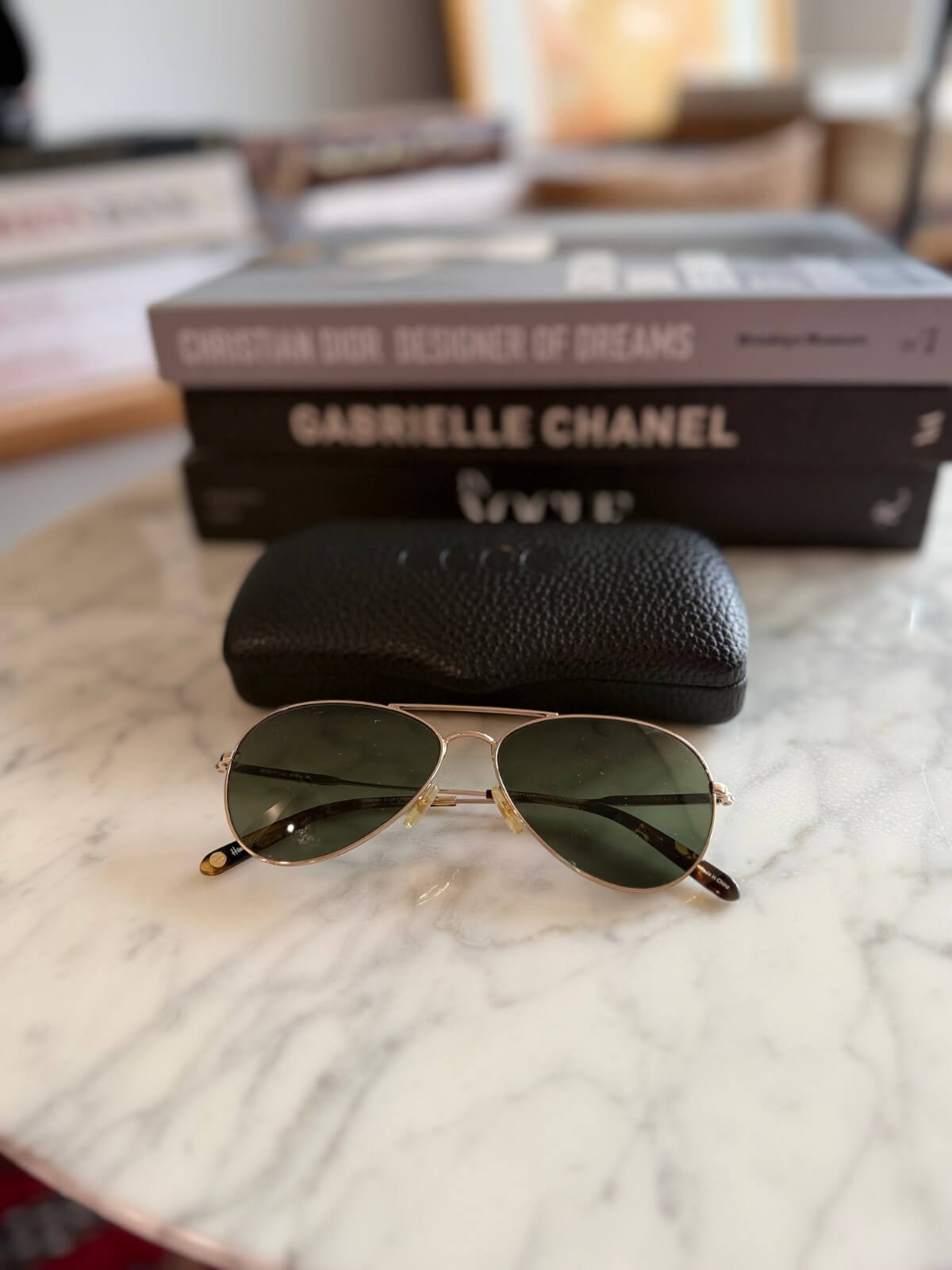 Louise Row featuring Garett Leight Palms Sunglasses 