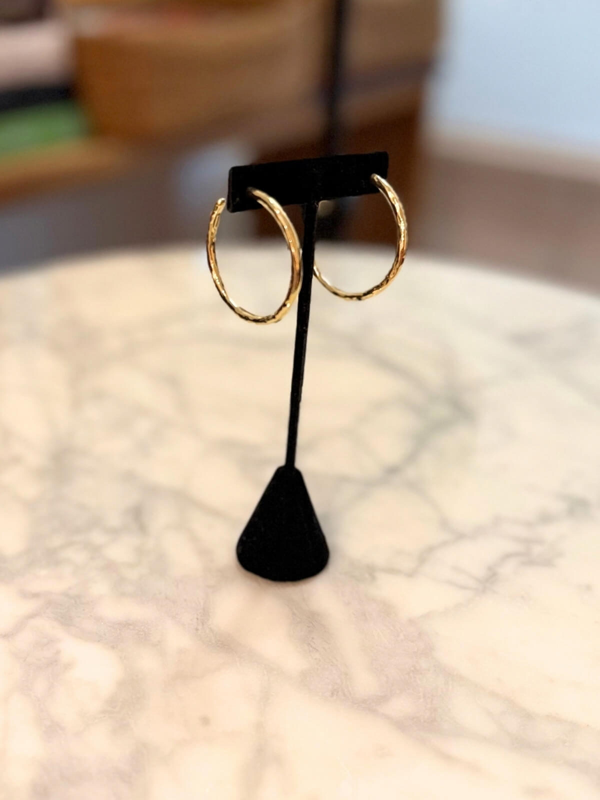 Louise Row featuring Ippolita Gold Hoops Medium Size 