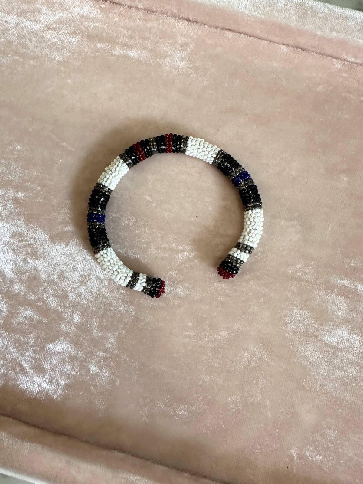 Louise Row Studio featuring Isabel Marant beaded cuff on tray.