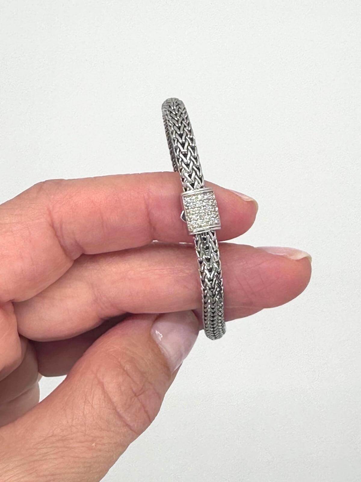 John Hardy Icon Bracelet with Diamond 5mm