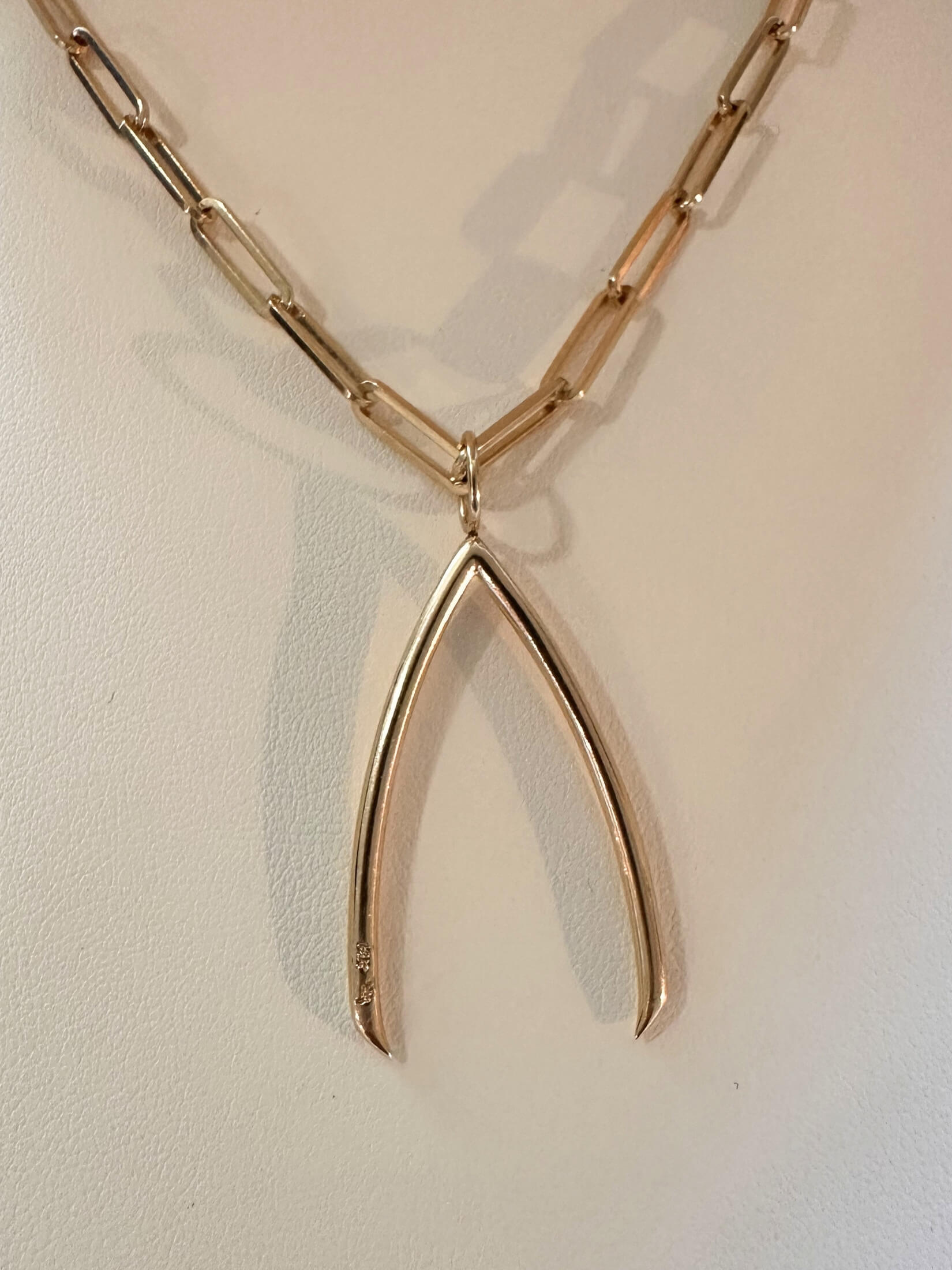 Louise Row featuring Jennifer Fisher Wishbone charm