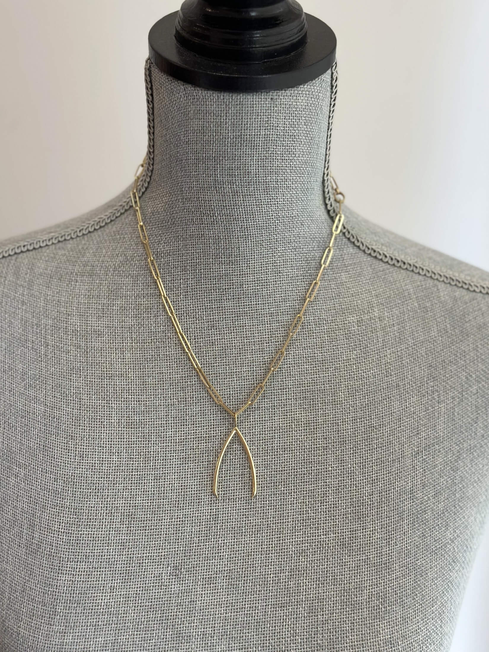 Jennifer Fisher 14K Gold Wishbone Charm