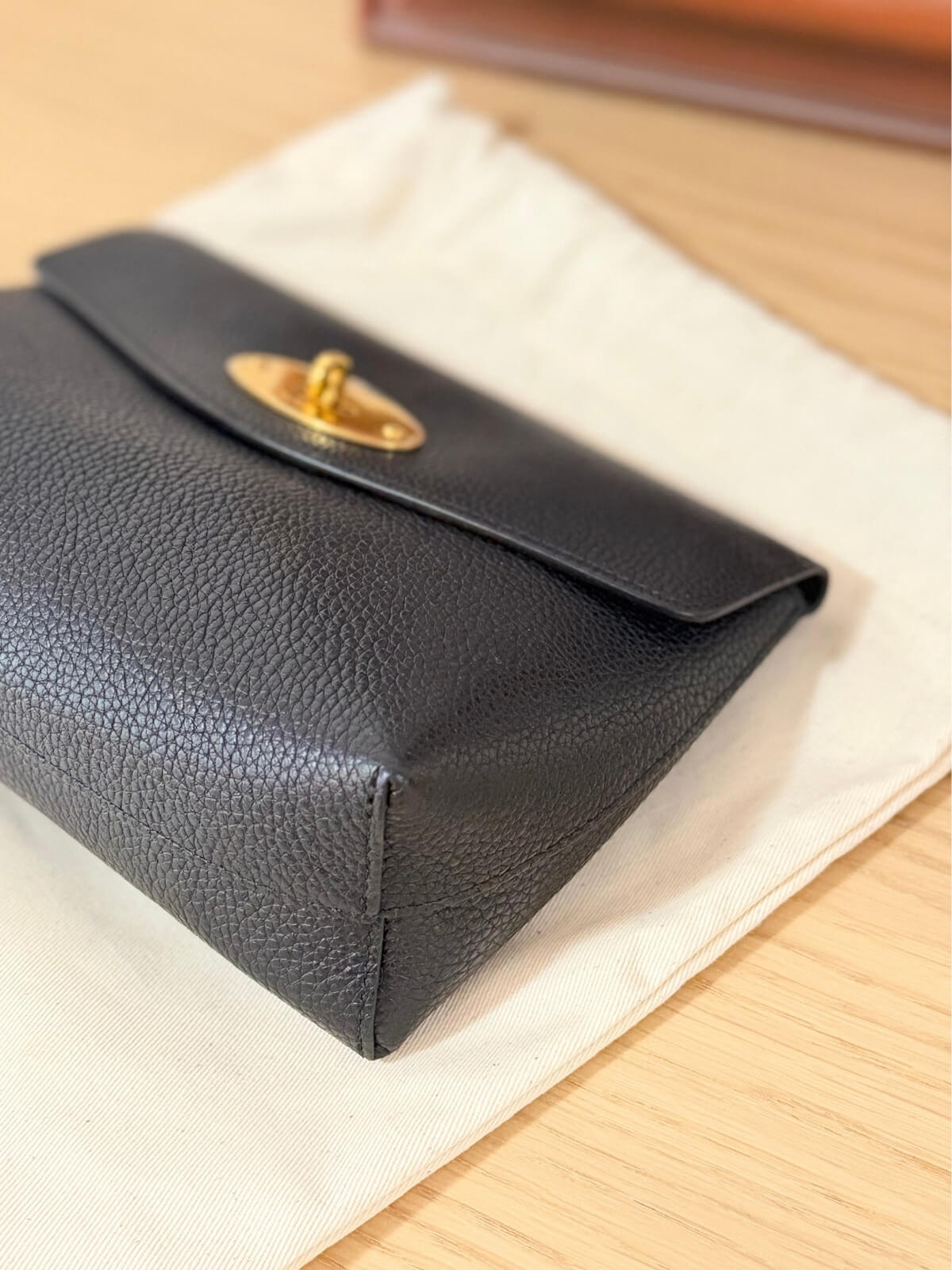 Louise Row featuring Mulberry Cosmetic Bag in black on table