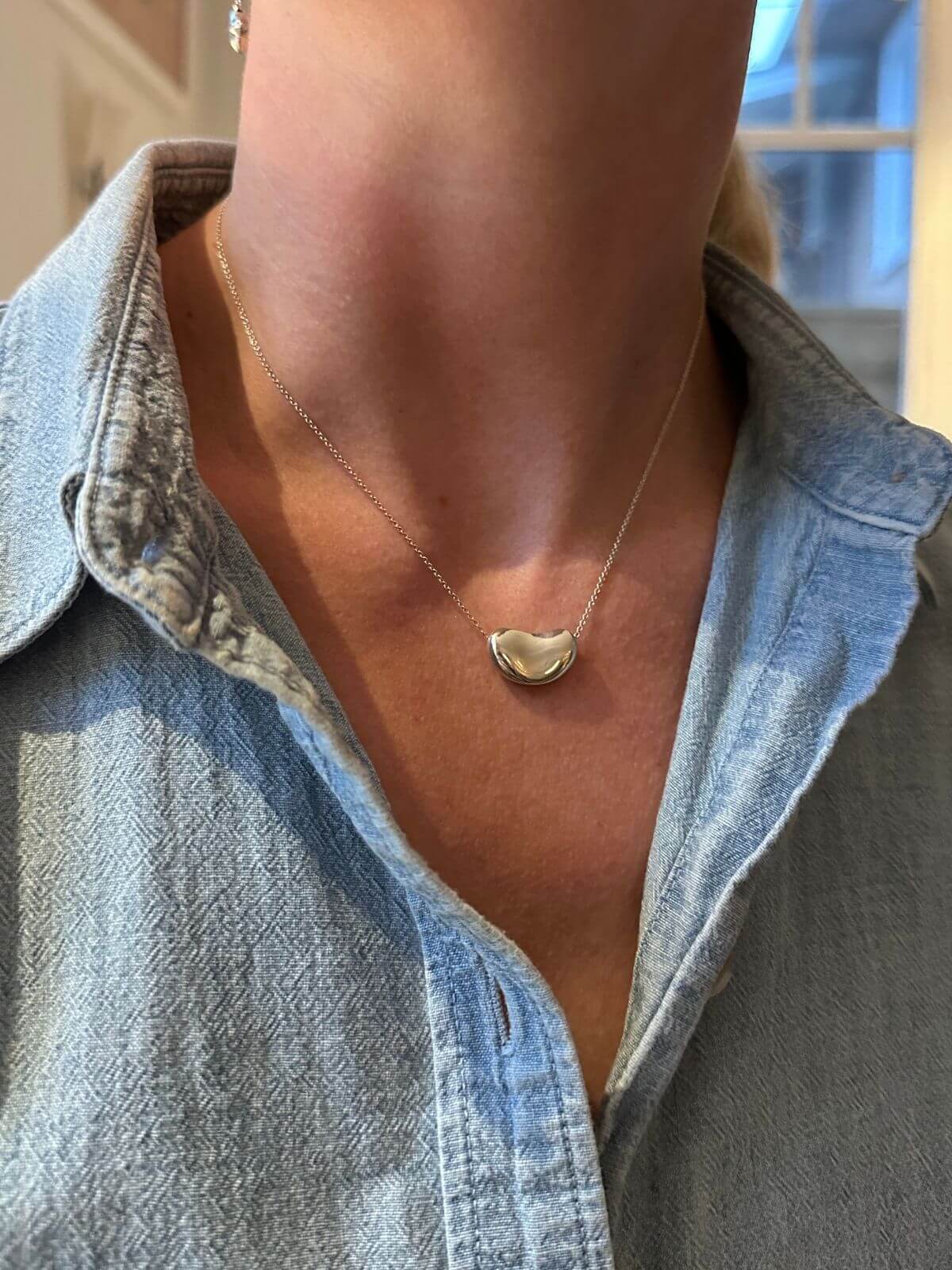 Tiffany & Co Bean Necklace 16"